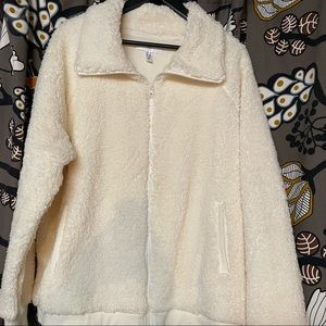 Sherpa Fleece Jacket Plus Size